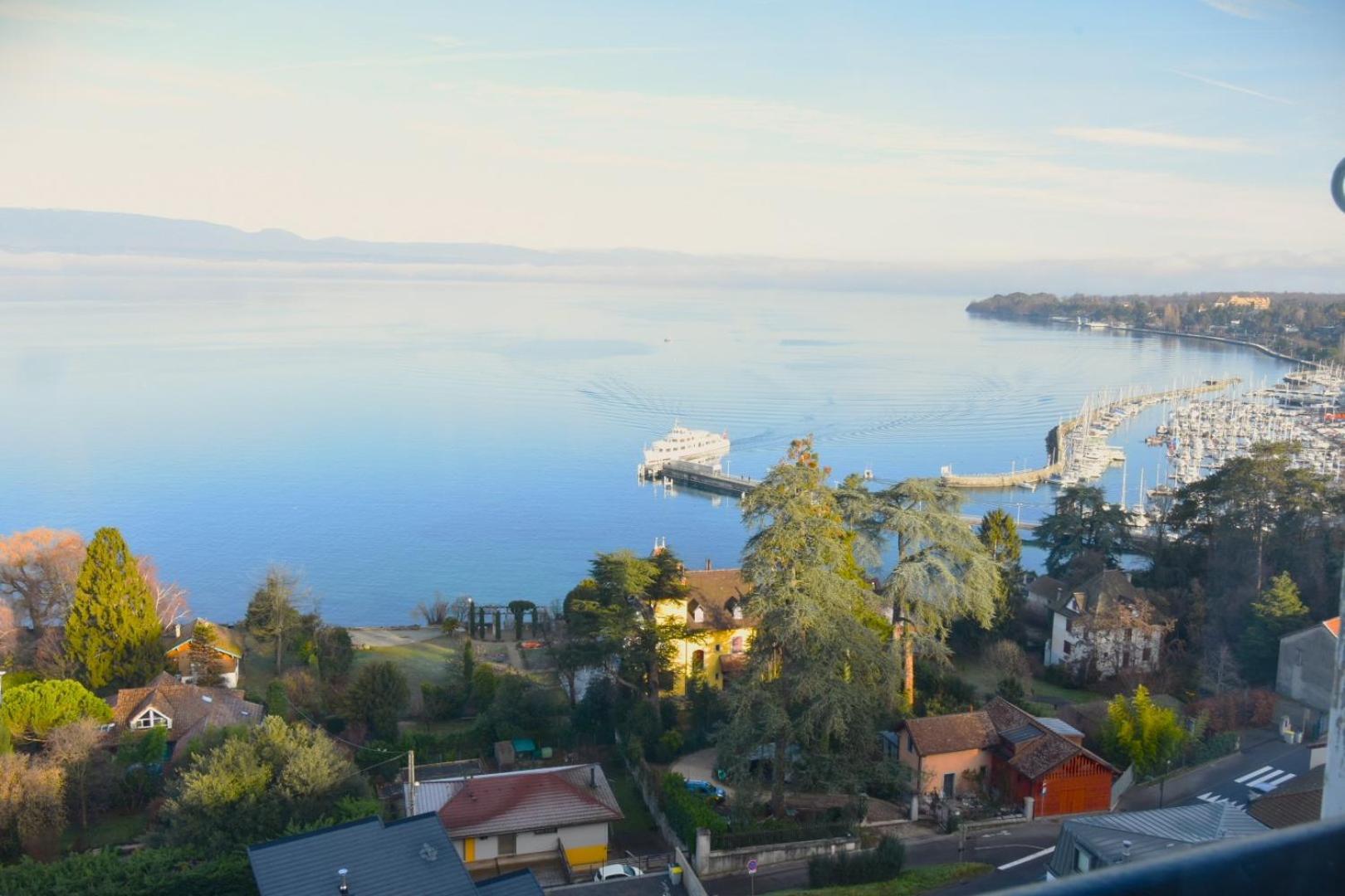 Appartement Avec Vue 180 Sur Le Lac Leman Thonon-les-Bains Kültér fotó